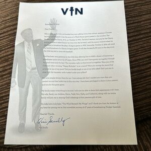 Los Angeles Dodgers Vin Scully Retirement Letters